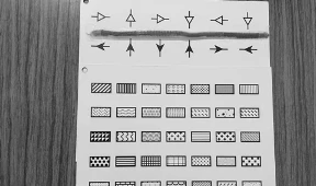 A board with Arrow and texture