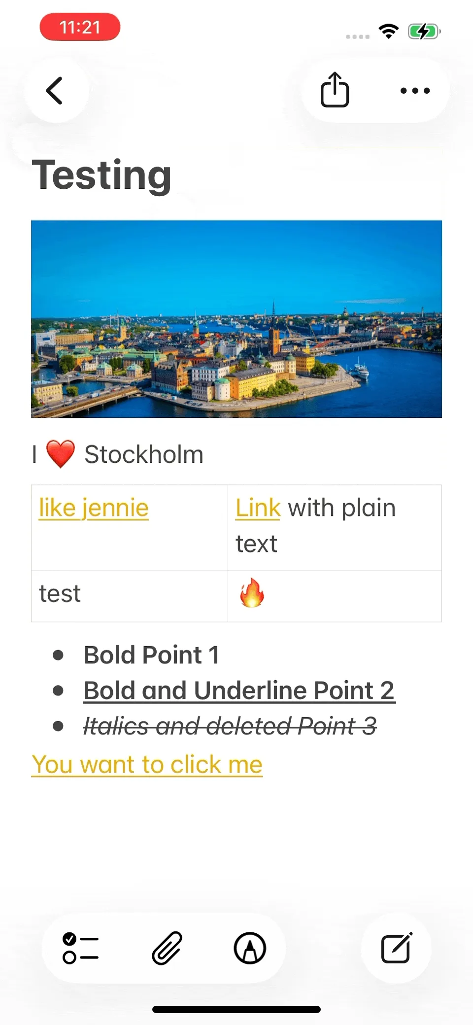 Main feature demonstration of Pastedown converting rich text to Markdown with images and tables