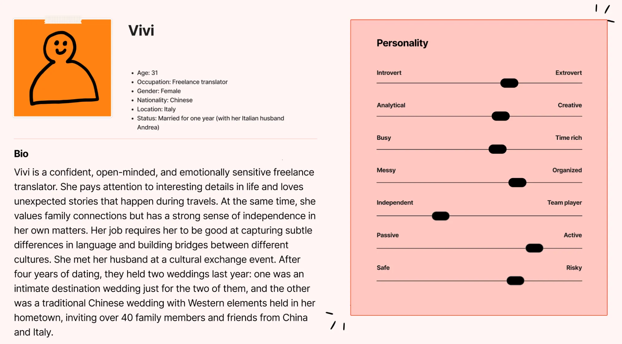 Persona: Vivi - balances family and personal needs