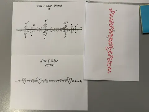 Timeline with event markers