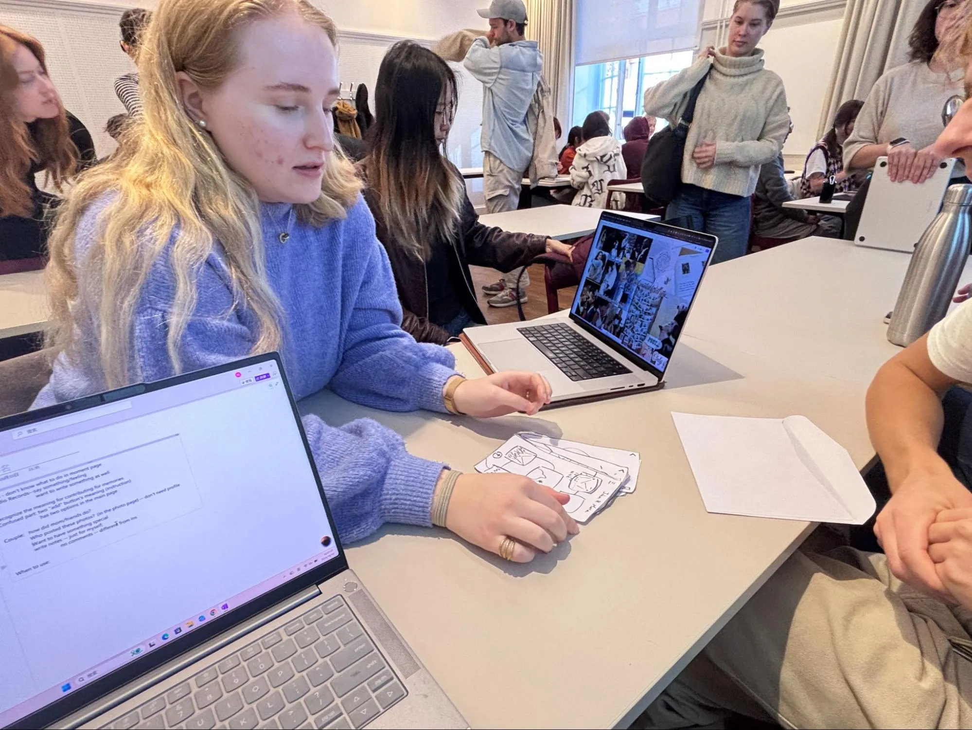 User testing session